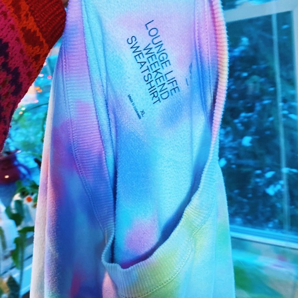 SOLD ON IG✨Pastel Off Shoulder Tie Dye Oversi - Picture 2 of 12